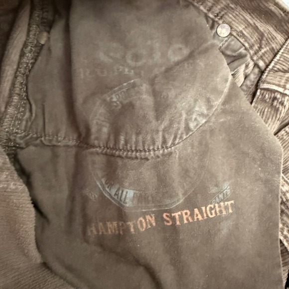 Polo Ralph Lauren Corduroy Pants Mens 34/32 Brown Straight Leg 100% Cotton - Picture 13 of 16